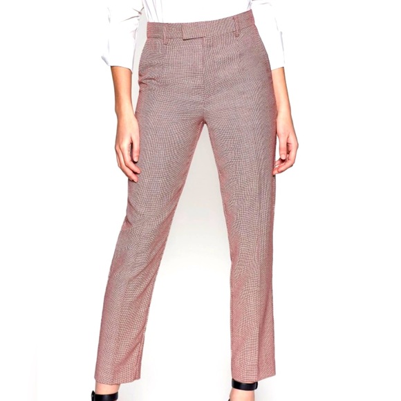 Equipment Pants - New Equipment Femme Berke Trouser in Brick and Natural White Size 4